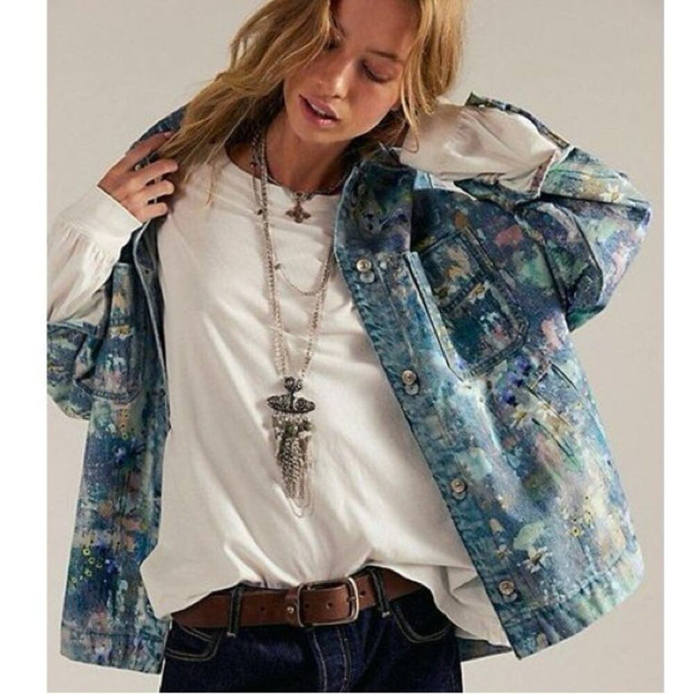Free People Madison City Illusions Jacket
